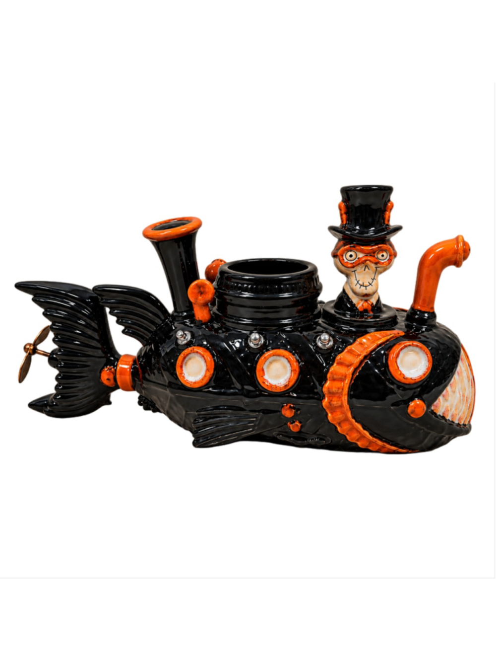 Yankee Candle 2012 Boney Bunch Submarine Skeleton Votive Holder Retired Hallowee